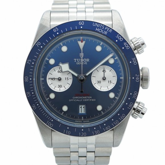 Tudor Black Bay Chrono 79360B Blue Dial Men's Watch - Picture 1 of 11